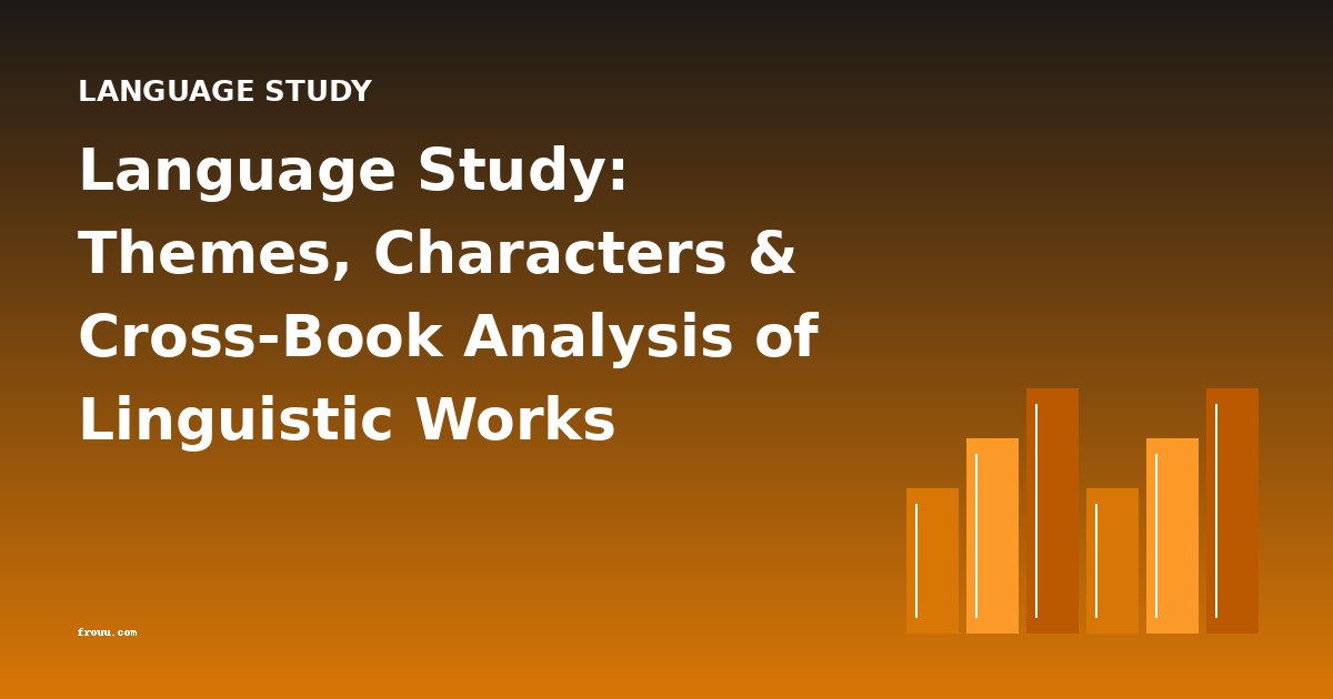 Language Study: Themes, Characters & Cross-Book Analysis of Linguistic Works