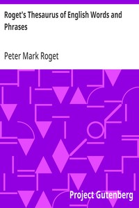 Cover of Roget's Thesaurus of English Words and Phrases — Text and Context
