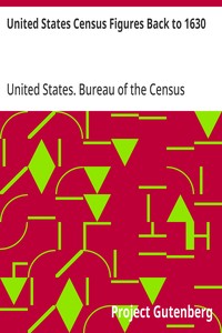 Cover of United States Census Figures Bac...