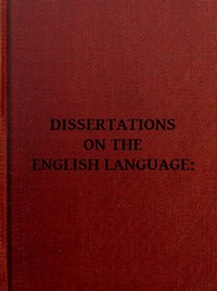 Cover of Dissertations on the English Lan...