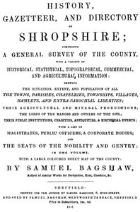 Cover of History, Gazetteer, and Directory of Shropshire [1851] — Key Ideas to Explore