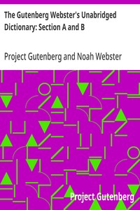Cover of The Gutenberg Webster's Unabridg...