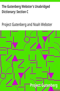 Cover of The Gutenberg Webster's Unabridg...