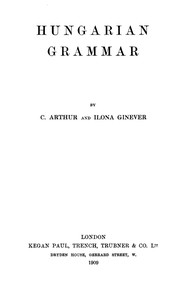 Cover of Hungarian grammar — Edition Insi...