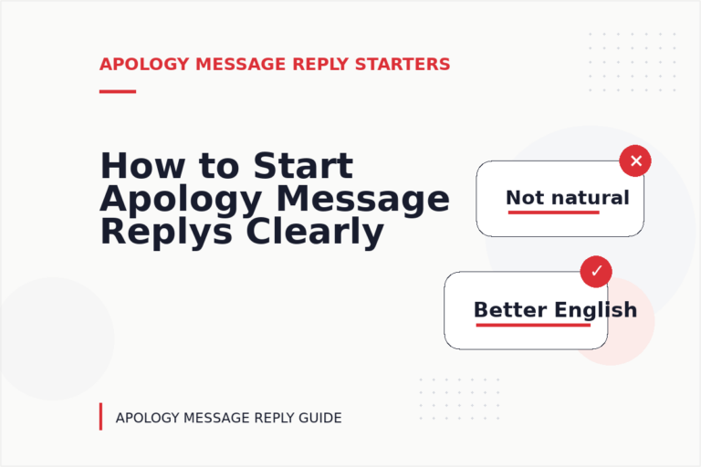 How to Start Apology Message Replys Clearly How to Start Apology Message Replys Clearly