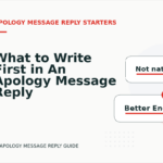 What to Write First in An Apology Message Reply