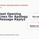 Best Opening Lines for Apology Message Replys