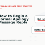How to Begin a Formal Apology Message Reply