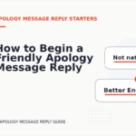 How to Begin a Friendly Apology Message Reply