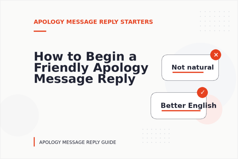 How to Begin a Friendly Apology Message Reply How to Begin a Friendly Apology Message Reply
