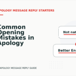 Common Opening Mistakes in Apology Message Replys