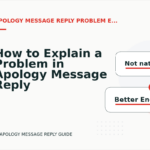 How to Explain a Problem in Apology Message Reply English