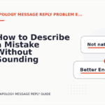 How to Describe a Mistake Without Sounding Rude in Apology Message Reply English