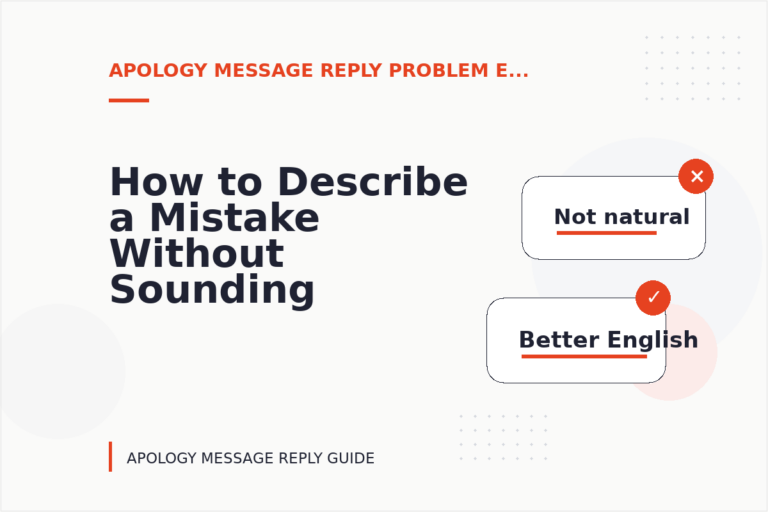 How to Describe a Mistake Without Sounding Rude in Apology Message Reply English How to Describe a Mistake Without Sounding Rude in Apology Message Reply English