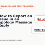 How to Report an Issue in an Apology Message Reply