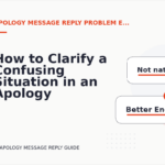 How to Clarify a Confusing Situation in an Apology Message Reply