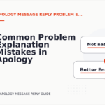 Common Problem Explanation Mistakes in Apology Message Reply English