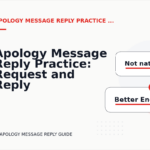 Apology Message Reply Practice: Request and Reply Examples
