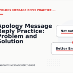 Apology Message Reply Practice: Problem and Solution Replies