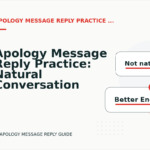 Apology Message Reply Practice: Natural Conversation Lines