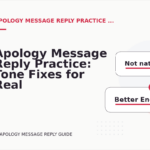 Apology Message Reply Practice: Tone Fixes for Real Situations