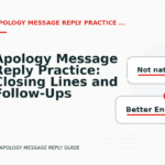 Apology Message Reply Practice: Closing Lines and Follow-Ups